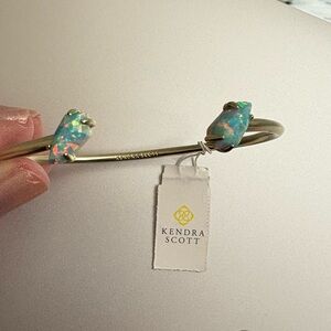 NWT Kendra Scott Gold Bracelet with Opal Detail